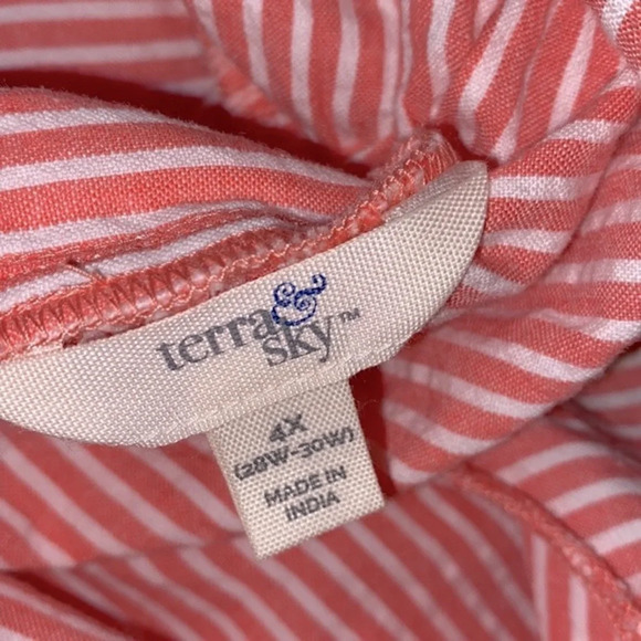 Terra & Sky striped top size 4X - Picture 4 of 5